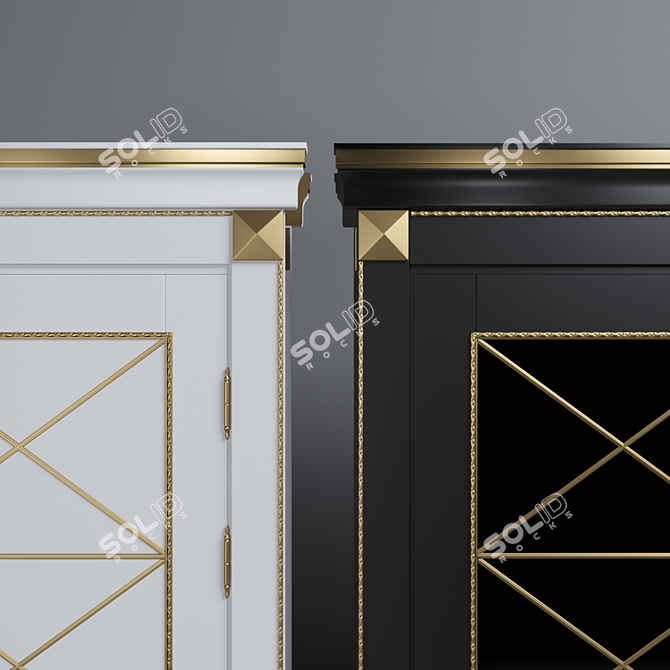 Elegant Tiana Interroom Door 3D model image 2