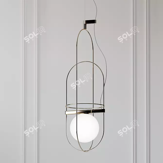 Elegant Illumination: SETAREH Pendant Lamp 3D model image 1