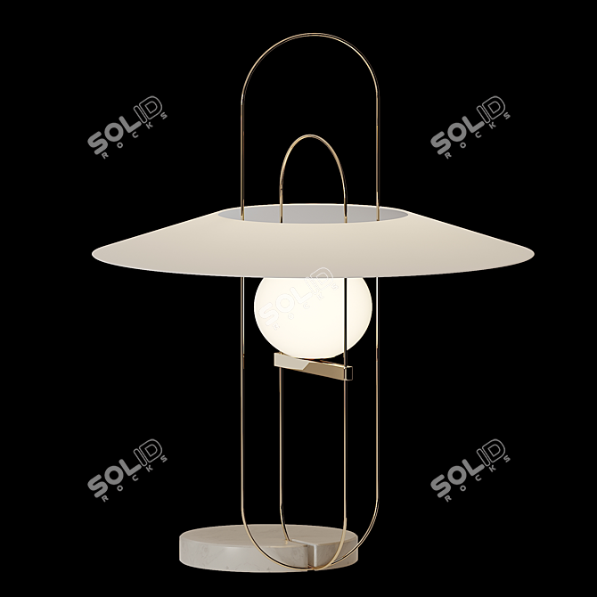 Elegant Setareh Table Lamp: Fontana Arte 3D model image 1