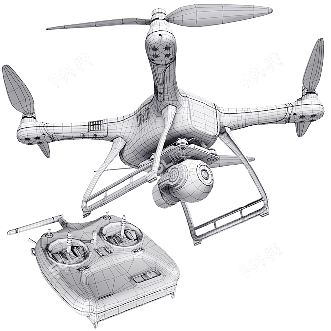 Wingsland Minivet M1 GPS Drone 3D model image 3