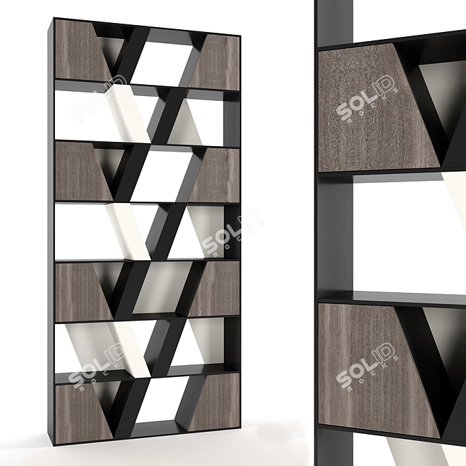 Modular Z Shelf - 2700x1260x350mm 3D model image 1