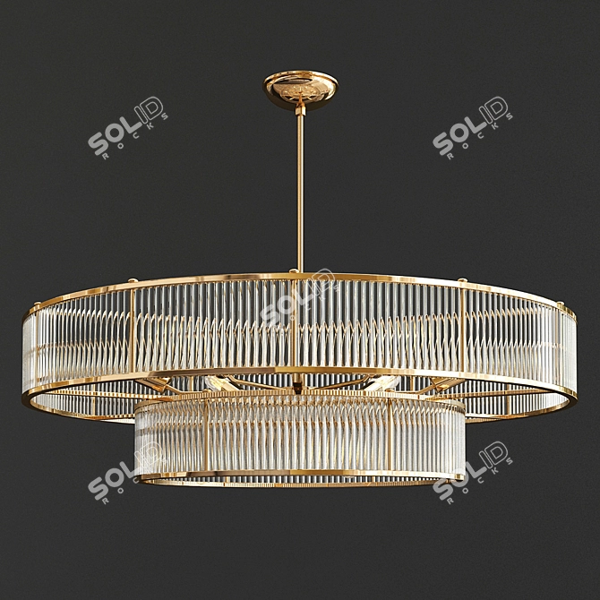Luxurious Chandelier Collection: Elegant Illumination 3D model image 2