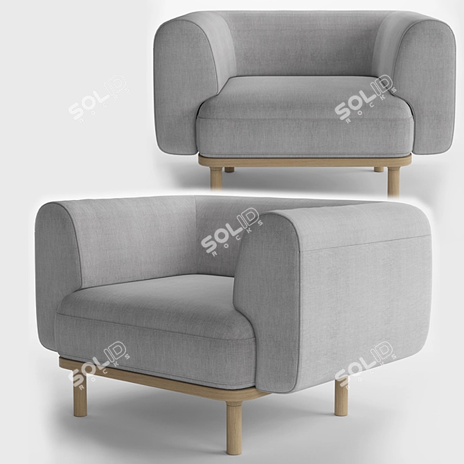 Modern Bolia Abby Armchair | 115x71x86 cm 3D model image 1