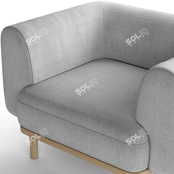 Modern Bolia Abby Armchair | 115x71x86 cm 3D model image 2