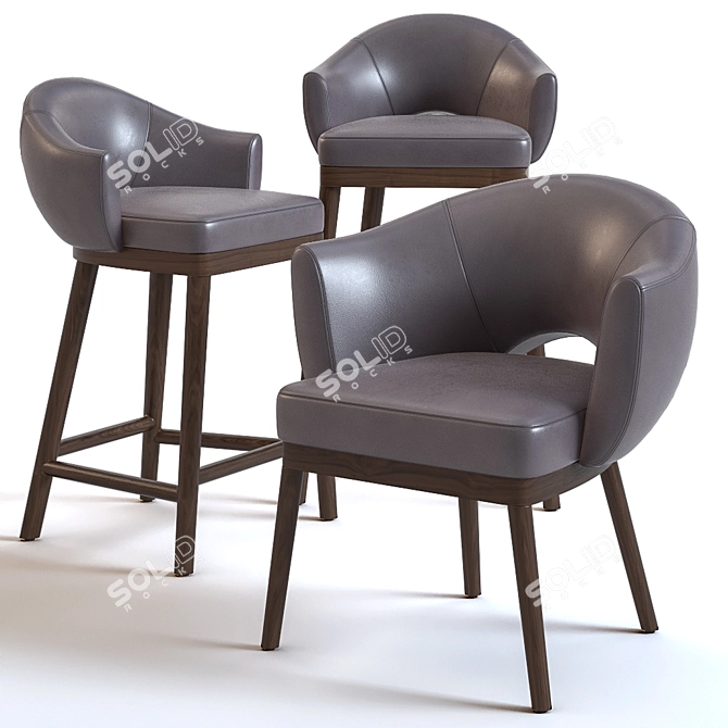 Bruno Moinard Gumi: Sleek and Chic 3D model image 1