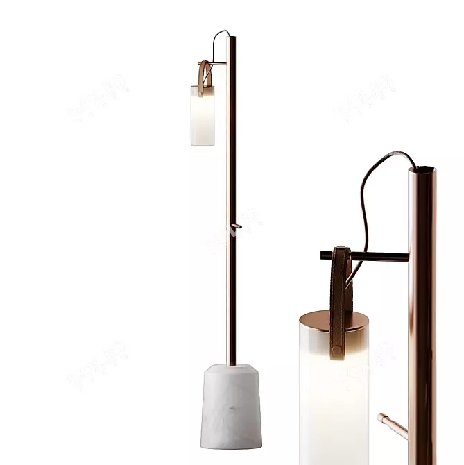 GALERIE FontanaArte Floor Lamp: Sleek Elegance! 3D model image 3