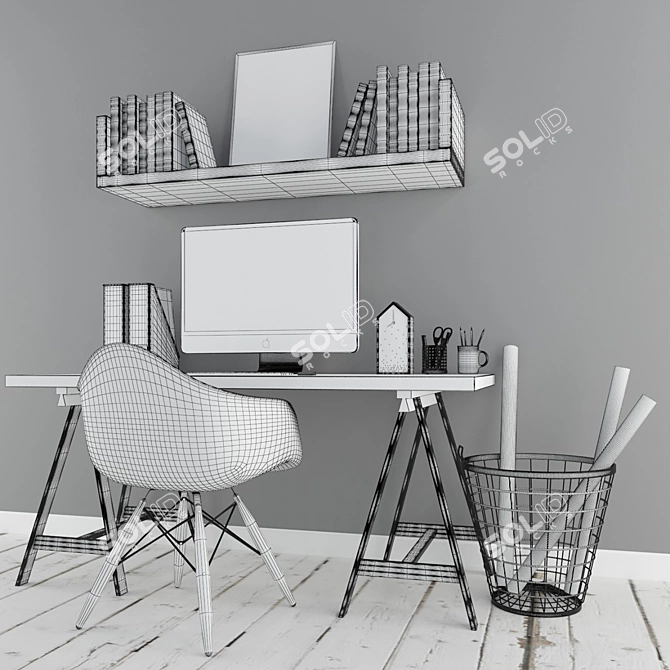 Nordic Office Collection 3D model image 3
