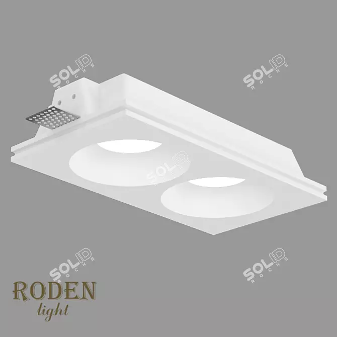 RODEN-light RD-212: Plaster Embedded MR-16 Spotlight 3D model image 2