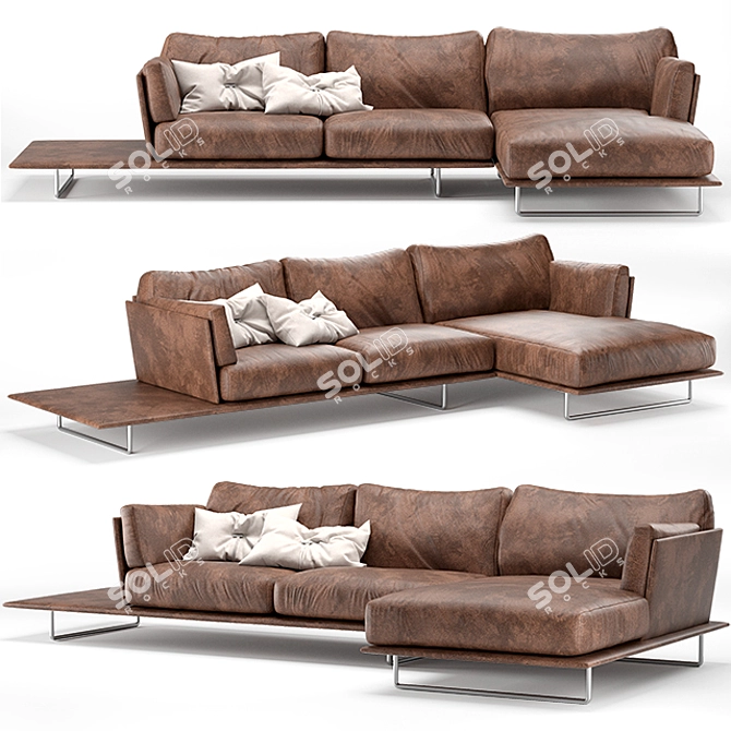 Modern Vessel Sofa: Gamma Arredamenti 3D model image 1