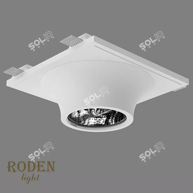 RODEN-light RD-250 AR-111: Cut-in Plaster Lamp 3D model image 2