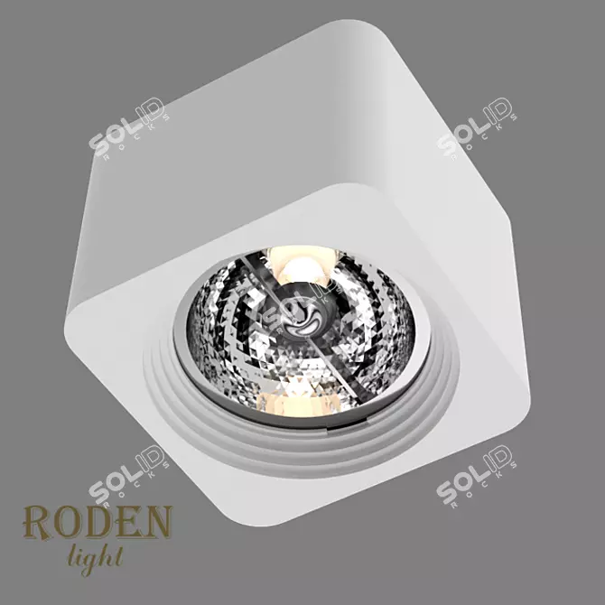 RODEN-light RD-252 AR-111 Surface Mount Gypsum Lamp 3D model image 1