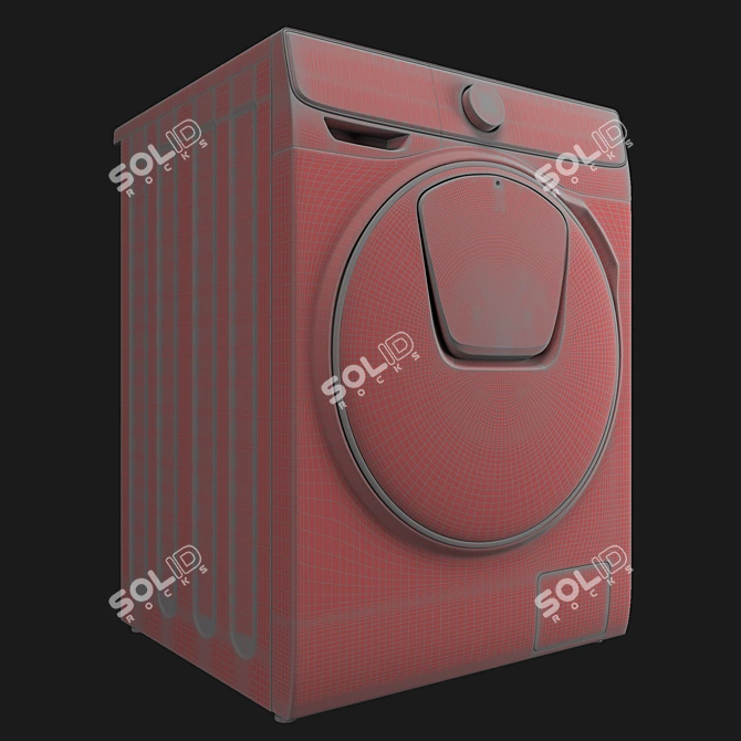 Samsung Quick Drive WW8800M - Efficient and Powerful Washing Machine 3D model image 3