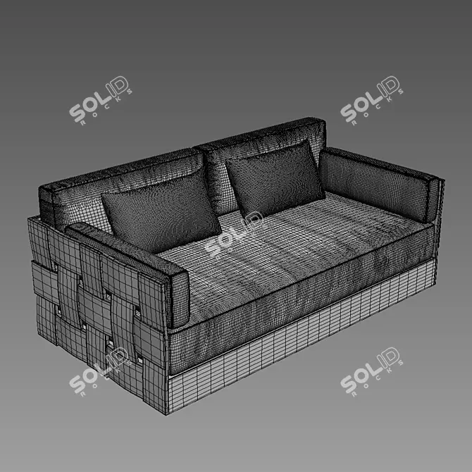 Restoration Hardware Positano Sofa 3D model image 2