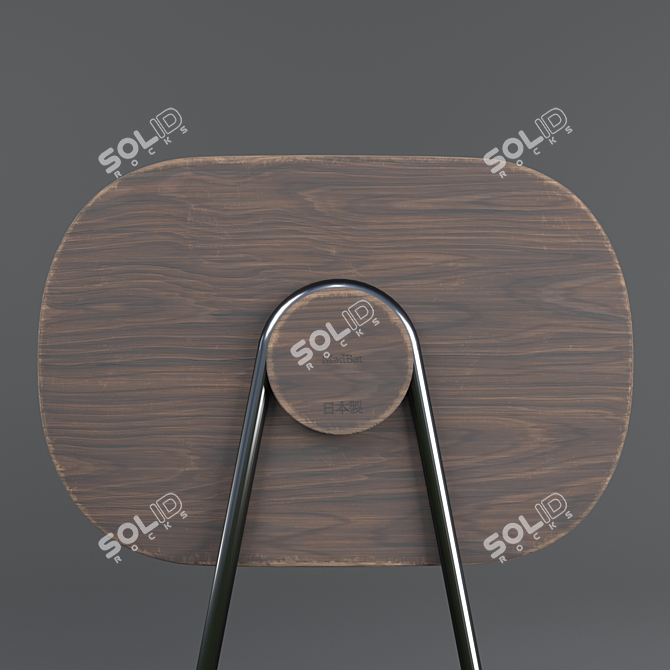 Sleek Technopolymer Chair 3D model image 2