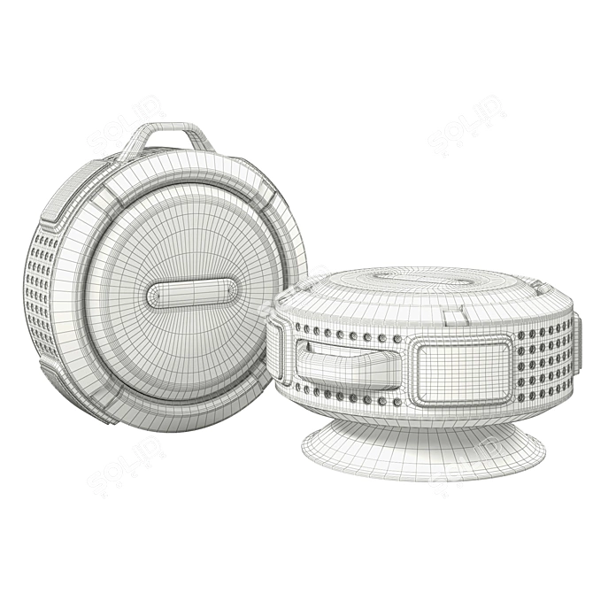 Mello Mini: Waterproof Bluetooth Shower Speaker 3D model image 3