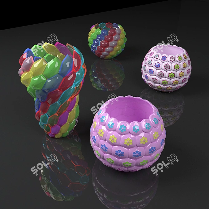 Stunning Decorative Tumbler 3D model image 1