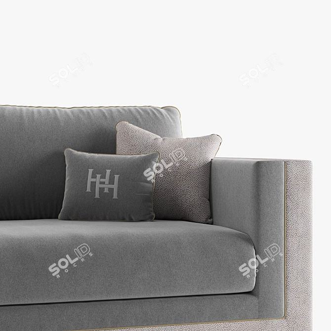 Premium Tancredi Sofa: Luxurious Heritage Collection 3D model image 2