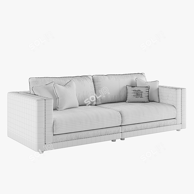 Premium Tancredi Sofa: Luxurious Heritage Collection 3D model image 3