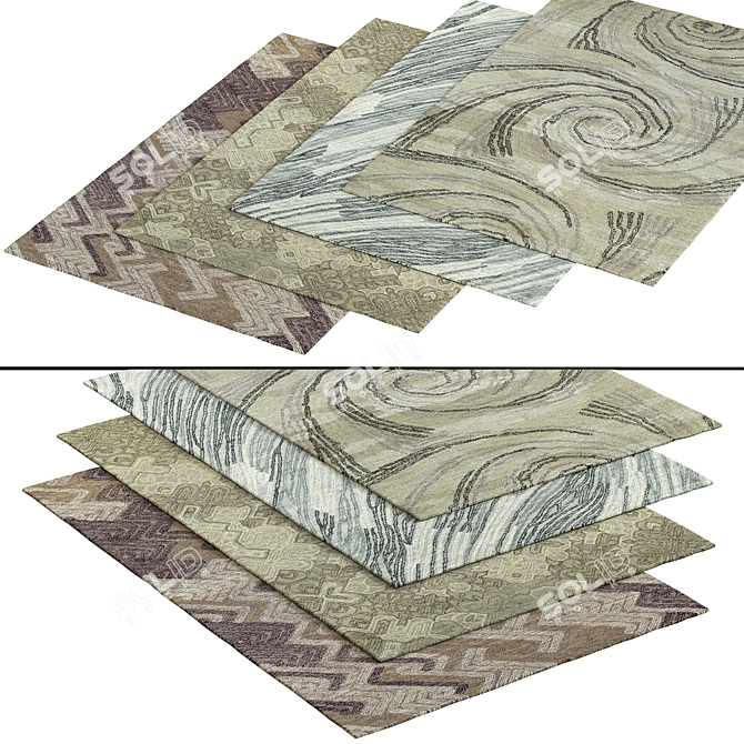 Luxury 54" Carpet 3D model image 2