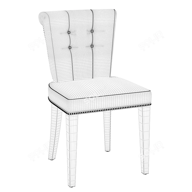 Luxury Key Largo Dining Chair 3D model image 2