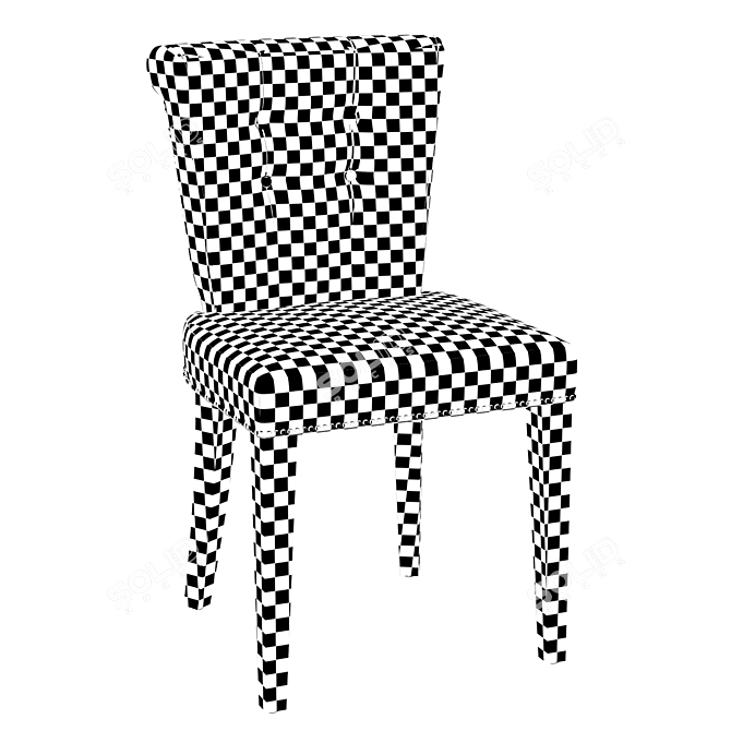 Luxury Key Largo Dining Chair 3D model image 3