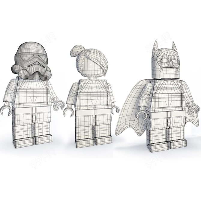 Lego Child Alarm Clock Trio 3D model image 2