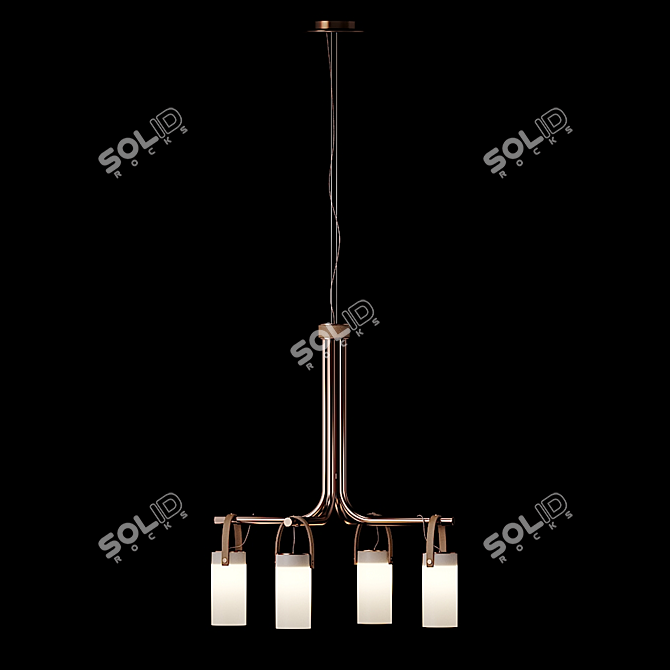 Elegant GALERIE Pendant Lamp - FontanaArte AR 3D model image 2