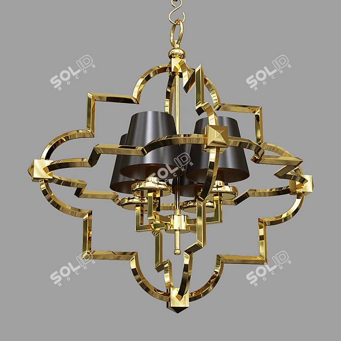 Elegant Lantern Fixture for Perfect Ambiance 3D model image 1