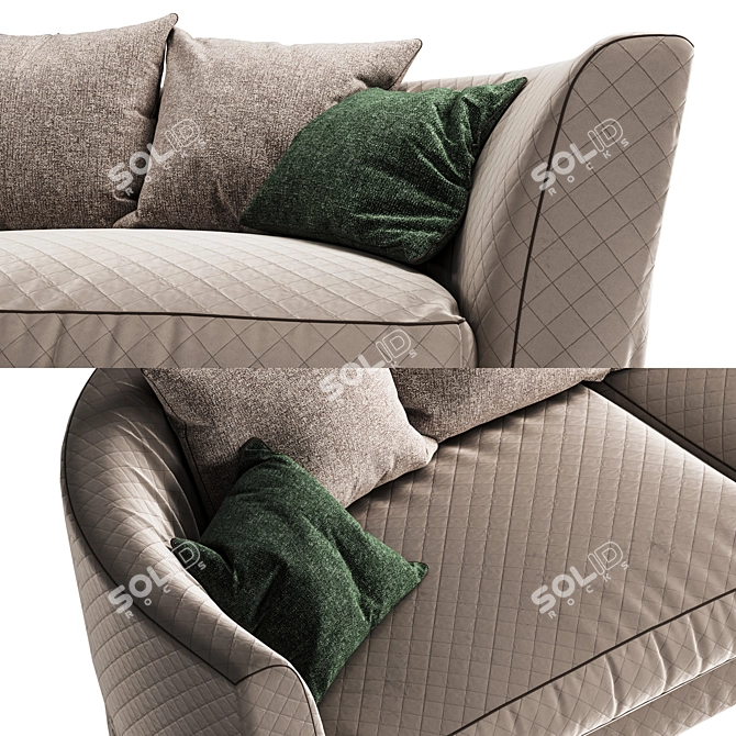 Tecni Nova 1716 Fortune II: Stylish Sofa, 3ds Max, Corona Render 3D model image 2