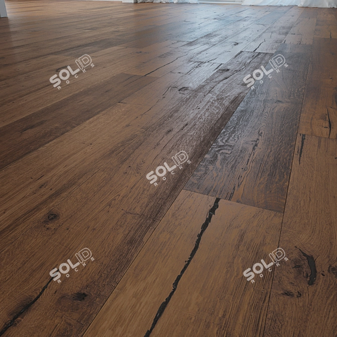 Aruba Oak Floor: High Quality Wooden Flooring 3D model image 1