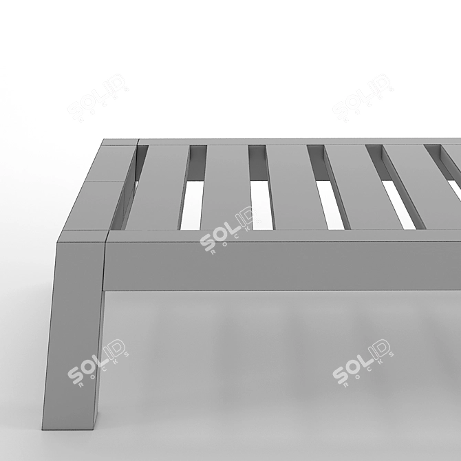 Elegant RH Bonaire Coffee Table 3D model image 2