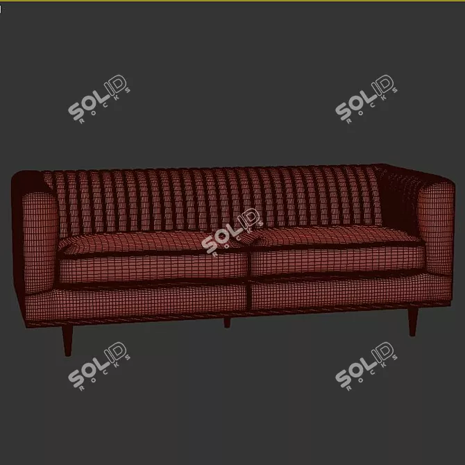 Cozy Comfort Donahoe Sofa 3D model image 3