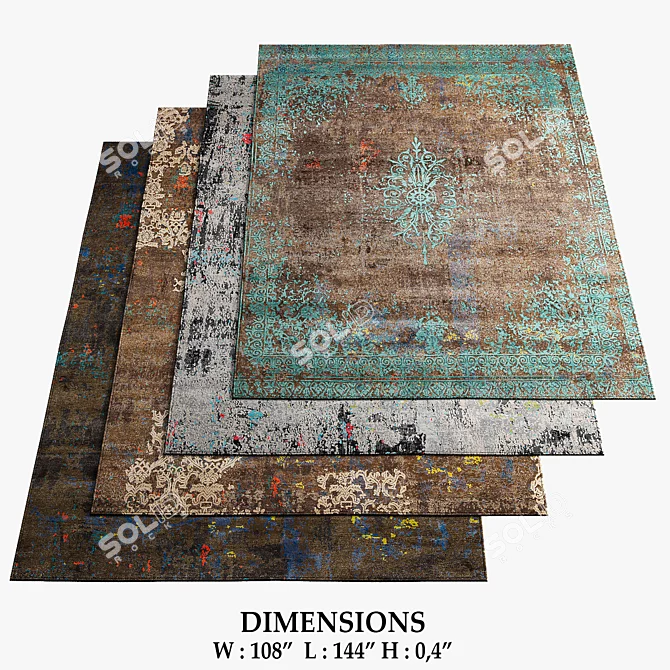 Artwork 8 Rugs: Vibrant Designs for Modern Interiors 3D model image 1