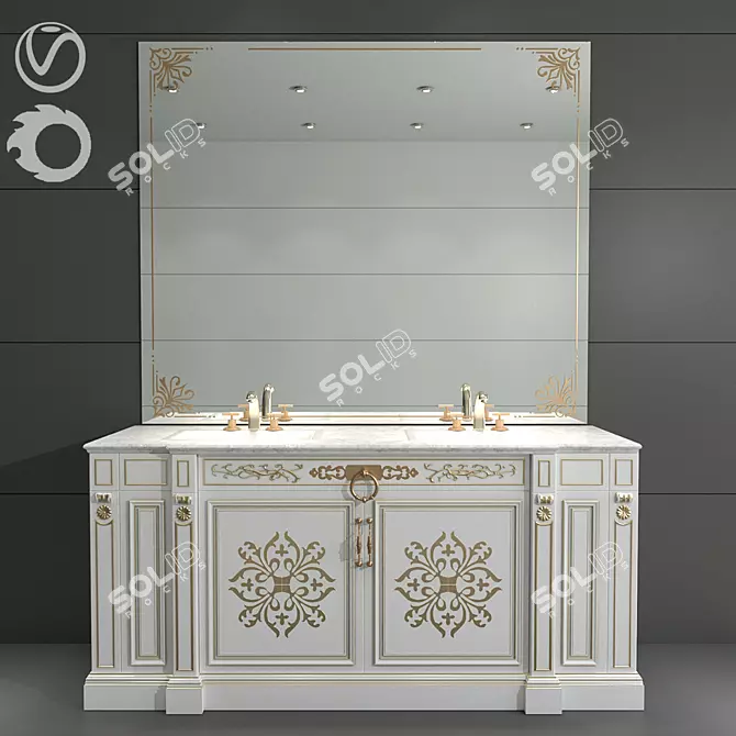 JC Bathroom Furniture 26: Modern and Spacious 3D model image 1