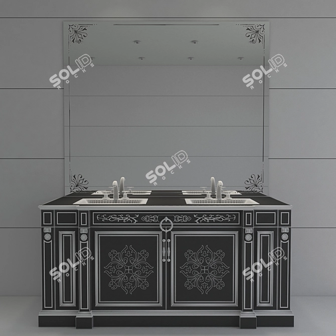 JC Bathroom Furniture 26: Modern and Spacious 3D model image 2