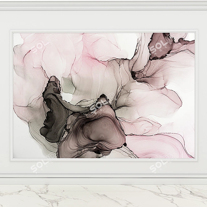 FluidArt: Abstract Wall Decor 3D model image 1