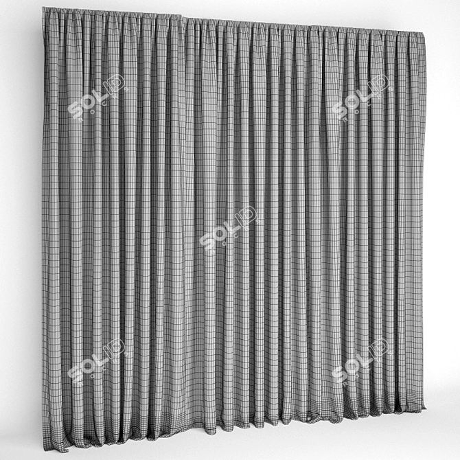 Exquisite Curtain Model 3D model image 3