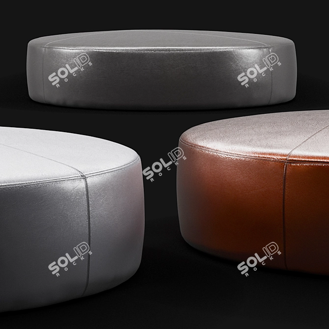 Contemporary CAMERICH PUCK Ottoman 3D model image 2