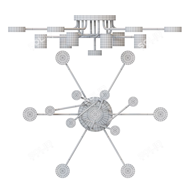  LED Ceiling Chandelier | Lampatron May 13 3D model image 3