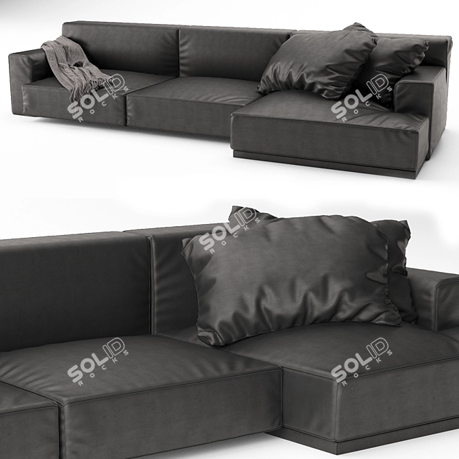 Homme PS007: Elegant Poliform Sofa 3D model image 1