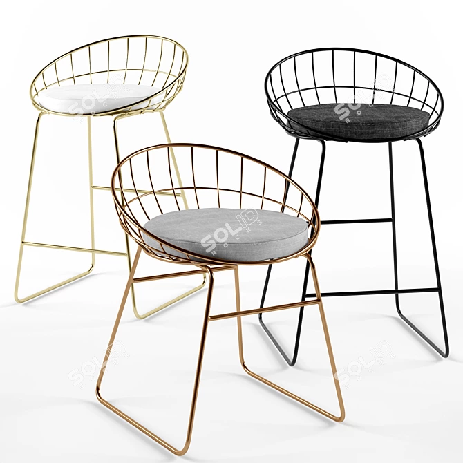 "Orson Stool: Modern and Elegant Seating 3D model image 1