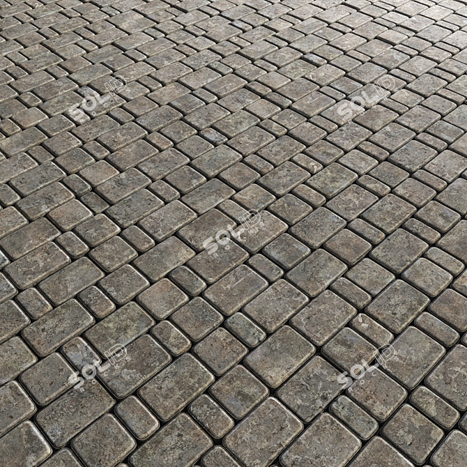 Gray Pavestone | High-Quality 3D Model 3D model image 2