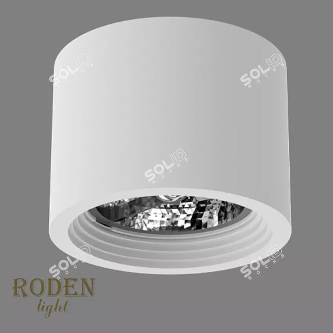 RODEN-light RD-252 AR-111 Surface Mounted Gypsum Lamp: Versatile Design, Dimmable 3D model image 2