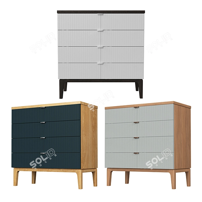 Chess Collection Chest of Drawers 3D model image 1