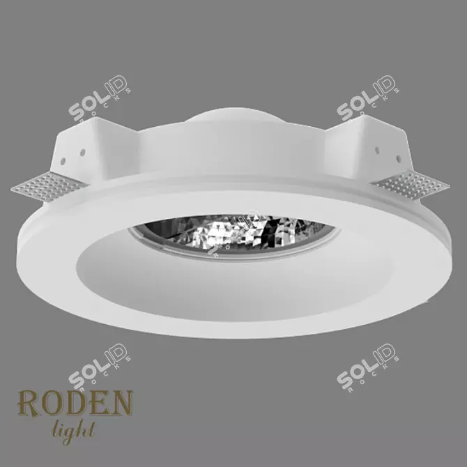 Gypsum Cut-In Lamp: RODEN-light RD-256 AR-111 3D model image 2