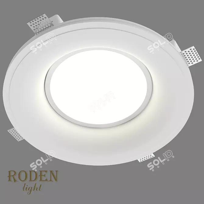 RODEN-light RD-260: Surface Mounted Gypsum LED Lamp 3D model image 1