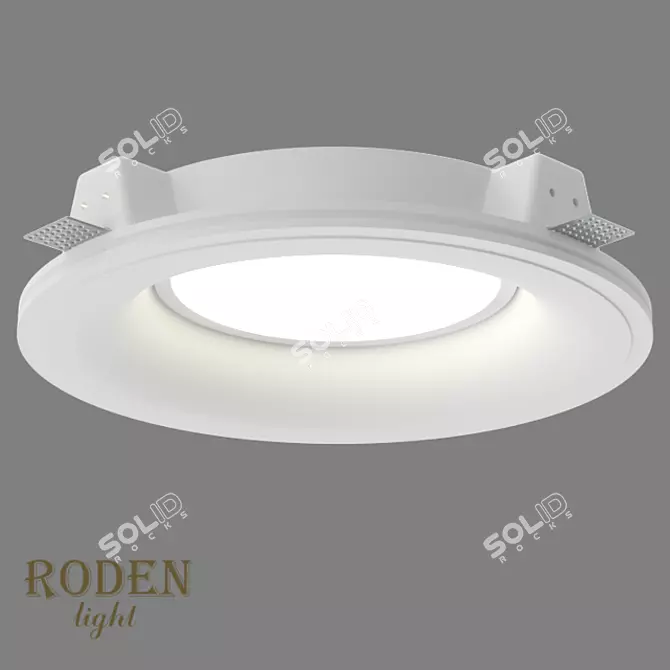 RODEN-light RD-260: Surface Mounted Gypsum LED Lamp 3D model image 2