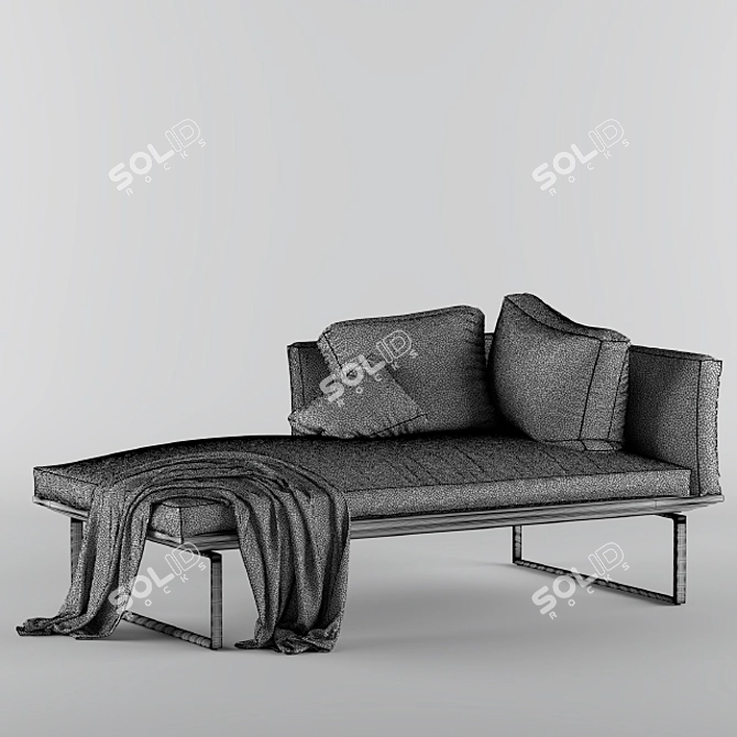 Modern 86*160 Poly Sofa 3D model image 2