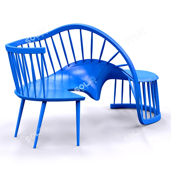 Sculptural Interdependence II Bench: South Africa's Most Beautiful Object 3D model image 1
