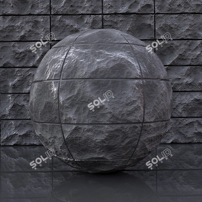 Displacement Tile Stone 3D model image 1